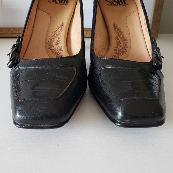 Sofft Square Toe Heels Size 6.5W - Picture 3 of 16